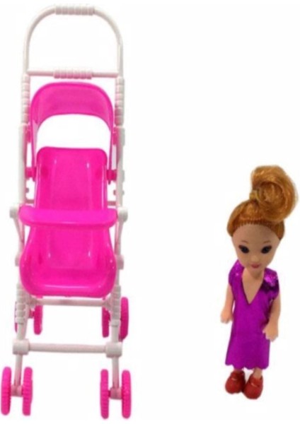 Luxury Baby Girl Bebekli Küçük Kartela Puset 1 Adet fırsatları