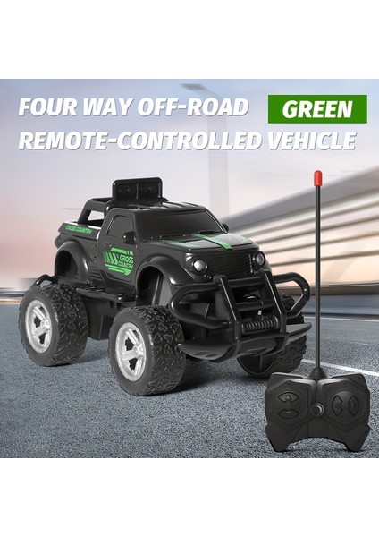 Dört Yönlü Off-Road Siyah Kamyonet Uzaktan Kumandalı Araba Çocuk Oyuncak Araba [pilsiz] (Yurt Dışından)