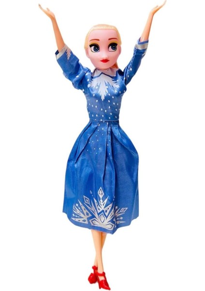 Luxury Frozen Elsa Anna Tekli Kız Seti Oyuncak Bebek - Elsa 1 Adet