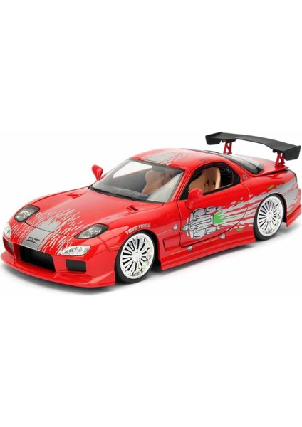 Luxury 1:24 1993 Mazda Rx-7 Model Araba - Hızlı ve Öfkeli 1 Adet
