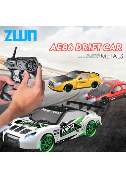 2.4g Rc Araba LED Işık ile 4WD Uzaktan Kumanda Drift Arabalar Profesyonel Yarış Oyuncakları Gtr Modeli AE86 Çocuklar Için Noel Hediyeleri (Yurt Dışından)