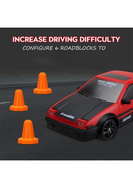 2.4g Rc Araba LED Işık ile 4WD Uzaktan Kumanda Drift Arabalar Profesyonel Yarış Oyuncakları Gtr Modeli AE86 Çocuklar Için Noel Hediyeleri (Yurt Dışından)