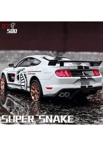1:32 Ford Ng Shelby GT500 Alaşım Spor Araba Modeli Döküm Metal Araba Modeli Ses ve Işık Simülasyon Koleksiyonu Çocuk Oyuncak Hediye (Yurt Dışından)