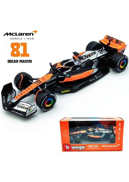 Bburago 1:43 2024 RB20 SF24 W14 W13 SF23 MCL60 RB19 RB18 W12 F1 Yarış Formülü Araba Statik Simülasyon Döküm Alaşım Model Araba (Yurt Dışından)