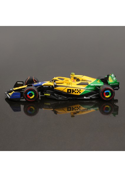 Bburago 1:43 2024 F1 Mclaren MCL38 Monaco Grand Prix F1 Alaşım Minyatür Döküm Model # 4 # 81'in Lando Norris'i F1 Araba Oyuncakları Hediye (Yurt Dışından)