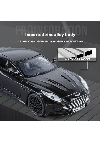 1:32 Martin DB12 Gt Spor Araba Alaşım Döküm Metal Model Araba Ses ve Işık Hobi Koleksiyon Süsler Doğum Günü Hediyesi Erkek (Yurt Dışından) modelleri