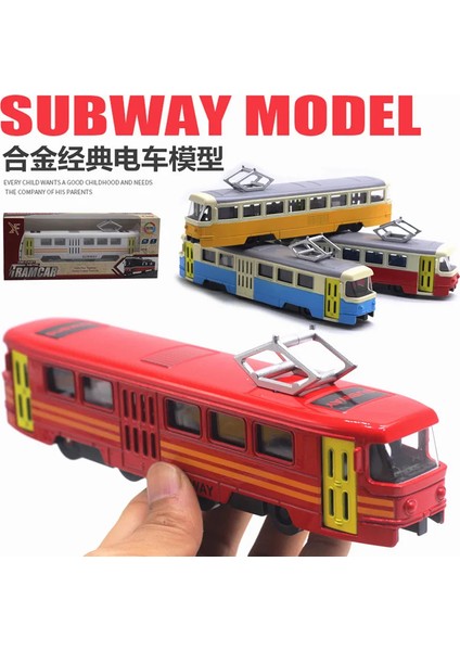 1:90 Alaşım Tramvay Modeli Aydınlatma Müzik Kapı Açma Metro Oyuncağı Otobüs Araba Modeli Çocuk Oyuncağı (Yurt Dışından)