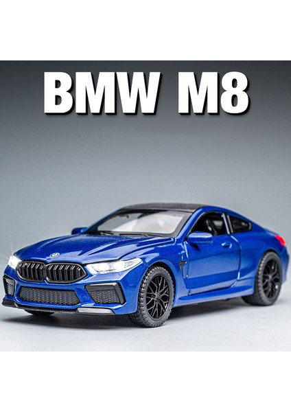 1:32 Bmw M8 Im Supercar Alaşım Pres Döküm ve Oyuncak Araçlar Metal Oyuncak Araba Modeli Ses ve Işık Koleksiyonu Çocuk Oyuncak (Yurt Dışından)