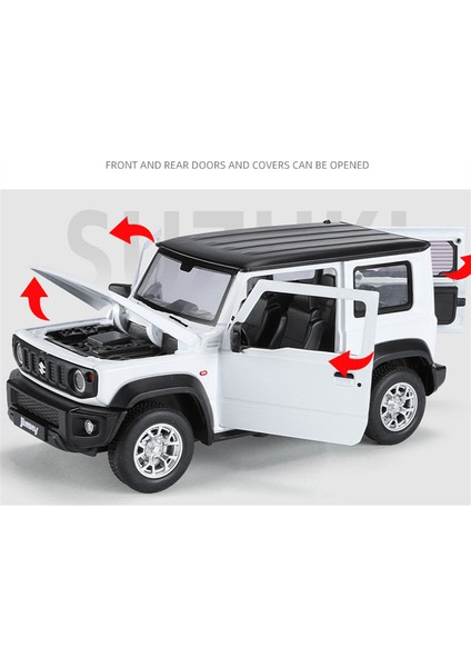 1:24 Suzukı Jimny Alaşım Araba Modeli Döküm Metal Off-Road Araçlar Araba Modeli Ses ve Işık Simülasyon Koleksiyonu Çocuk Oyuncak Hediye (Yurt Dışından)