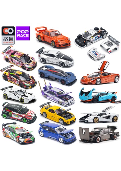 Xcartoys Pop Yarışı 1/64 Mercedes Lambocini Ramo Yaris Aston Martin Nissan Honda Arabalar Alaşım Oyuncaklar Pres Döküm Modeli Çocuk Oyuncakları Erkek (Yurt Dışından)