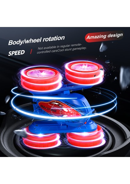 2.4gh LED Rc Arabalar 4WD Dublör Araba Oyuncak Çift Taraflı Haddeleme Sürüş Uzaktan Kumanda Oyuncak Arabalar Boys Için Doğum Günü Hediyesi (Yurt Dışından) fiyatları