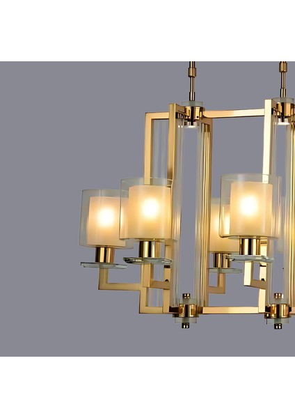 Bella 8 Kollu Gold Avize