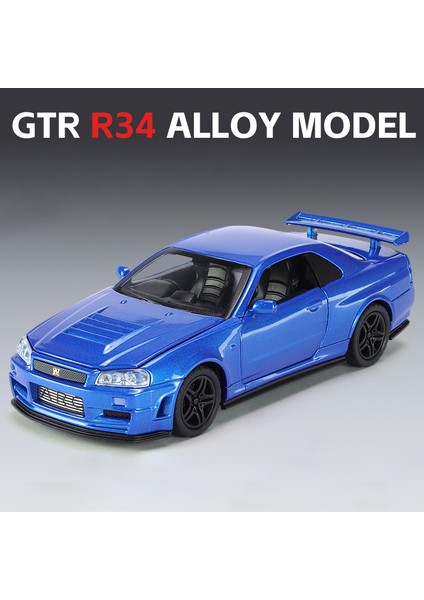 1:32 Nissan Gtr R34 Gt-R R35 Hızlı ve Öfkeli Alaşım Araba Modeli Ses ve Işık Geri Çekin Çocuk Oyuncak Koleksiyon Doğum Günü Hediyesi (Yurt Dışından) fırsatları