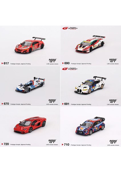 Mını Gt 1/64 Alaşım Model Araba Dekorasyon 720 Lamborghini 670 Araba Döküm Araç Modeli Oyuncak (Yurt Dışından)
