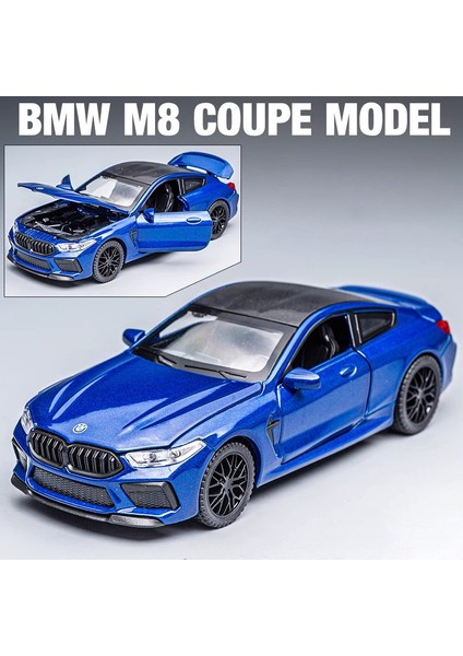 1:32 Bmw M8 Im Supercar Alaşım Pres Döküm ve Oyuncak Araçlar Metal Oyuncak Araba Modeli Ses ve Işık Koleksiyonu Çocuk Oyuncak (Yurt Dışından)
