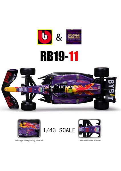 Bburago 1:43 F1 Red Bull Ferrari Mercedes Benz Aston Martin Mclaren Alfa Romeo Alaşım Lüks Araba Döküm Araba Modeli Oyuncak Serisi (Yurt Dışından)