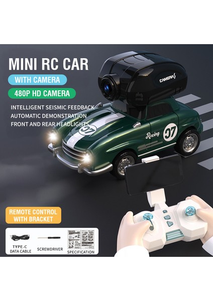 Kameralı Rc Araba Hd Wifi Fpv Cep Yarışı Drift Araçlar Hafif Müzik Uzaktan Kumanda Araba Radyo Kontrollü Arabalar Model Oyuncaklar Boys (Yurt Dışından)