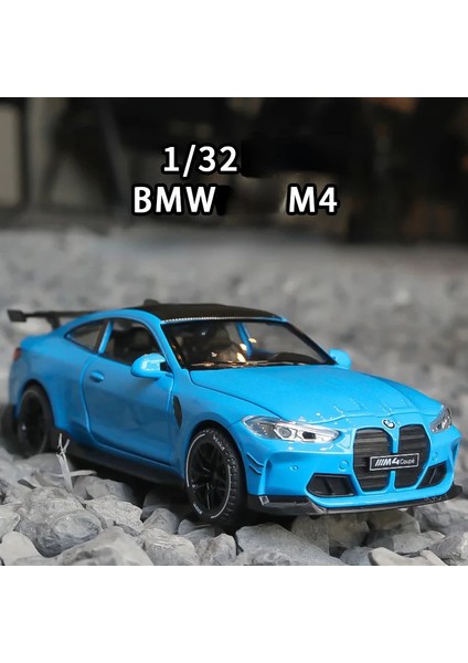 1:32 Bmw M4 Supercar Alaşım Araba Modeli Geri Çekin Ses Işık Çocuk Hediye Koleksiyonu ile Diecast Oyuncak Modeli (Yurt Dışından)