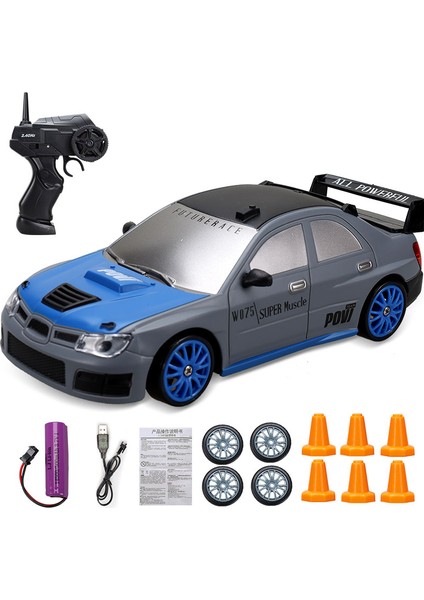 2.4g Rc Araba LED Işık ile 4WD Uzaktan Kumanda Drift Arabalar Profesyonel Yarış Oyuncakları Gtr Modeli AE86 Çocuklar Için Noel Hediyeleri (Yurt Dışından)