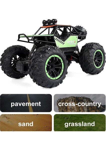 Kaya Paletli Off Road Rc Araba Uzaktan Kumanda Oyuncak Makinesi ile Radyo Kontrol Araba Üzerinde LED Işık Oyuncak Boys Için (Yurt Dışından)