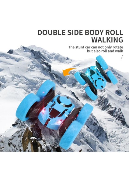 4WD 2.4g Rc Dublör Araba Radyo Uzaktan Kumanda Araba Drift Buggy Çift Taraflı 360° ° Erkek Çocuklar Için Ters Model Oyuncaklar (Yurt Dışından)