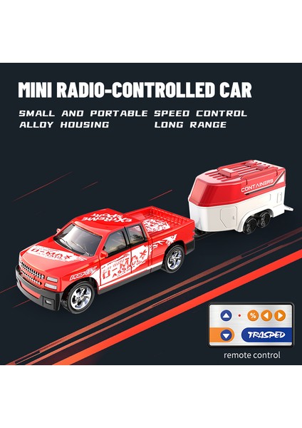 Yeni Rc Araba Mını Alaşım 1/64 Uzaktan Kumanda Araba Taşımak Için Uygun 60 Dakika Çalışma Süresi Çocuk Hediyeleri Oyuncaklar (Yurt Dışından)