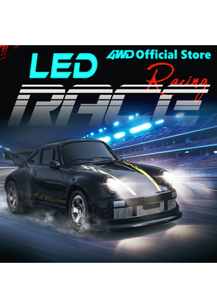 2.4g Yüksek Hızlı Drift Rc Araba 1/64 4WD Uzaktan Kumanda Araba Dört Tekerlekten Çekiş Radyo Kontrollü Mini Yarış Modeli Çocuk Oyuncak Hediye (Yurt Dışından)