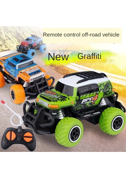 Yeni 1:43 Graffiti Taş Kablosuz Uzaktan Kumanda Off-Road Araba Modeli Çocuk Kapalı Açık Rekabet Oyunu Sert Oyuncak Araba Çocuklar Hediye (Yurt Dışından) modelleri