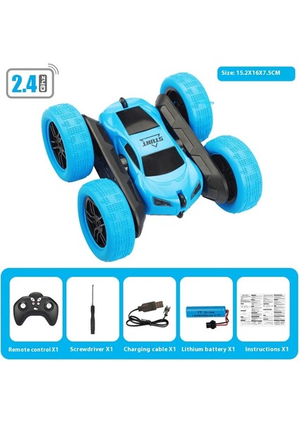 Sıcak Rc Dublör Araba Çocuk Çift Taraflı Çevirme 2.4g Uzaktan Kumanda 360 Deree Rotasyon Off Road Drift Rc Araba Çocuk Doğum Günü Hediyesi (Yurt Dışından)