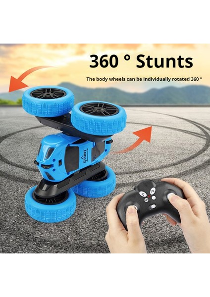 Sıcak Rc Dublör Araba Çocuk Çift Taraflı Çevirme 2.4g Uzaktan Kumanda 360 Deree Rotasyon Off Road Drift Rc Araba Çocuk Doğum Günü Hediyesi (Yurt Dışından) modelleri