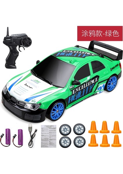2.4g Yüksek Hızlı Sürüklenme Rc Araba 4WD Oyuncak Uzaktan Kumanda AE86 Modeli Gtr Araç Araba Rc Yarış Arabaları Oyuncak Çocuklar Için Noel Hediyeleri (Yurt Dışından)