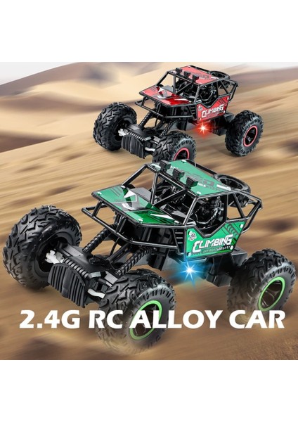 Uzun Mesafe Aydınlatma ile 2.4g Uzaktan Kumandalı Alaşım Off-Road Araç Tırmanma Canavar Çocuk Yarış Oyuncak Araba Çocuklar Hediye (Yurt Dışından) fırsatları