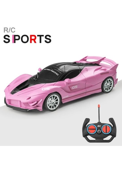1/18 Rc Araba LED Işık 2.4g Radyo Uzaktan Kumanda Spor Arabalar Için Çocuk Yarış Yüksek Hızlı Sürücü Araç Drift Erkek Kız Oyuncaklar (Yurt Dışından)