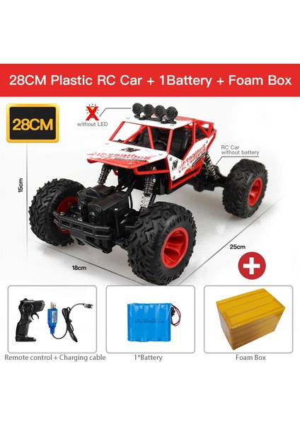 1:12/1:16 4WD Uzaktan Kumanda Araba LED Işıkları ile Radyo Elektrikli Kaya Paletli Buggy 4x4 Off-Road Kontrol Kamyon Oyuncaklar Çocuk Için Hediye (Yurt Dışından)