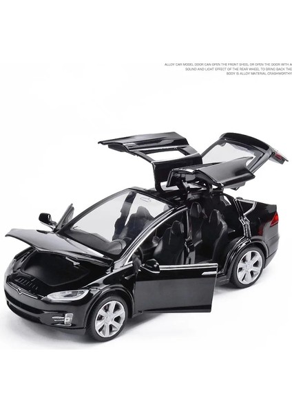 Yüksek Simülasyon 1:32 Tesla Modeli x 90 Alaşım Araba Modeli Dietoy Oyuncak Araçlar Oyuncak Arabalar Erkek Çocuk Oyuncakları Yanıp Sönen Ses Çocuk Hediyeler Geri Çekin (Yurt Dışından)