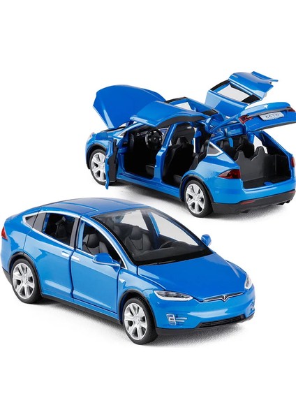 Yüksek Simülasyon 1:32 Tesla Modeli x 90 Alaşım Araba Modeli Dietoy Oyuncak Araçlar Oyuncak Arabalar Erkek Çocuk Oyuncakları Yanıp Sönen Ses Çocuk Hediyeler Geri Çekin (Yurt Dışından)