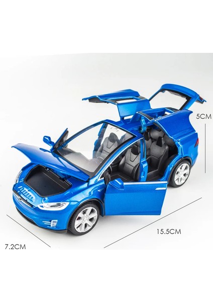 Yüksek Simülasyon 1:32 Tesla Modeli x 90 Alaşım Araba Modeli Dietoy Oyuncak Araçlar Oyuncak Arabalar Erkek Çocuk Oyuncakları Yanıp Sönen Ses Çocuk Hediyeler Geri Çekin (Yurt Dışından)