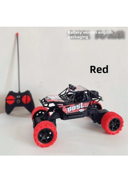 Uzaktan Kumanda Elektrikli Off-Road Araba Boys Için Şarj Edilebilir Dört Klı Sürüklenen Yarış Tırmanma Oyuncak Araba Plastik Malzeme (Yurt Dışından)