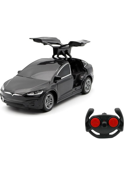 1:24 Tesla Rc Araba 4 Klı Drfit Uzaktan Kumanda Araba Işıkları ile Simülasyon Çift Kapılar Plastik Model Çocuk Oyuncak Araba Hediye (Yurt Dışından)