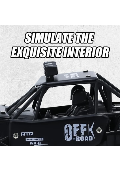 Sıcak Geniş Güç 2.4g Rc Araba Büyük Alaşım Yüksek Hızlı Off-Road Uzaktan Kumanda Araç Aydınlatma ve Şarj Edilebilir (Yurt Dışından)