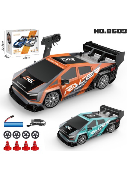 1/24 Uzaktan Kumanda Dört Tekerlekli Yüksek Hızlı Araba LED Işıkları Rc Drift Drive Yarış Aracı 30 Km/saat Çok Oyunculu Oyun Çocuk Oyuncakları (Yurt Dışından)
