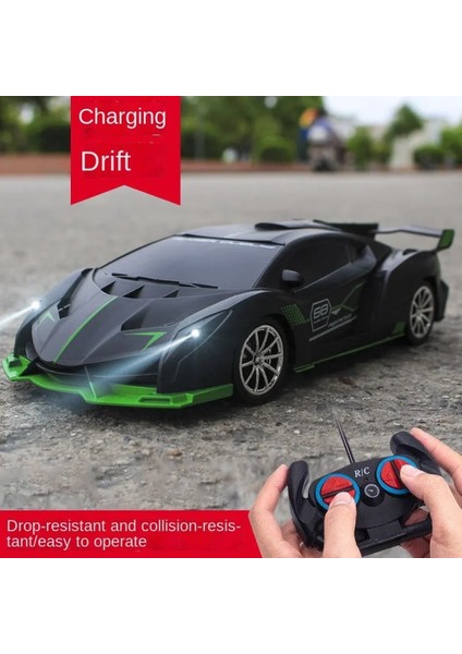 1:18 4 K Yüksek Hızlı Rc Araba Radyo Uzaktan Kumanda Spor Araba Modeli Drift LED Işık ile Elektrikli Oyuncak Erkekler Için (Yurt Dışından)