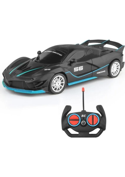 1:18 4 K Yüksek Hızlı Rc Araba Radyo Uzaktan Kumanda Spor Araba Modeli Drift LED Işık ile Elektrikli Oyuncak Erkekler Için (Yurt Dışından)