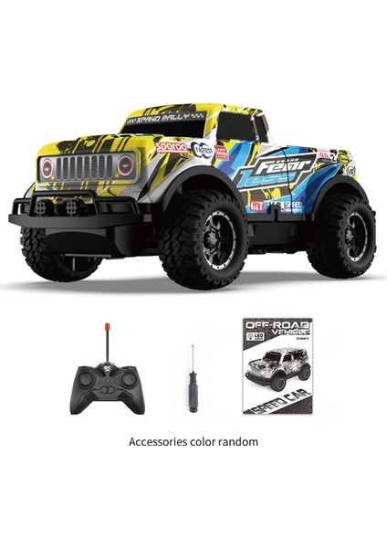 1/24 Rc Drift Off-Road Araba Yüksek Hız Göz Ştırıcı Işıklar Uzaktan Kumanda Serin Graffiti Yarış Araç 10KM/H Çocuk Oyuncakları Boy Hediye (Yurt Dışından)