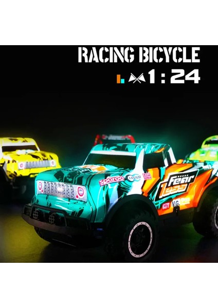 1/24 Rc Drift Off-Road Araba Yüksek Hız Göz Ştırıcı Işıklar Uzaktan Kumanda Serin Graffiti Yarış Araç 10KM/H Çocuk Oyuncakları Boy Hediye (Yurt Dışından) modelleri