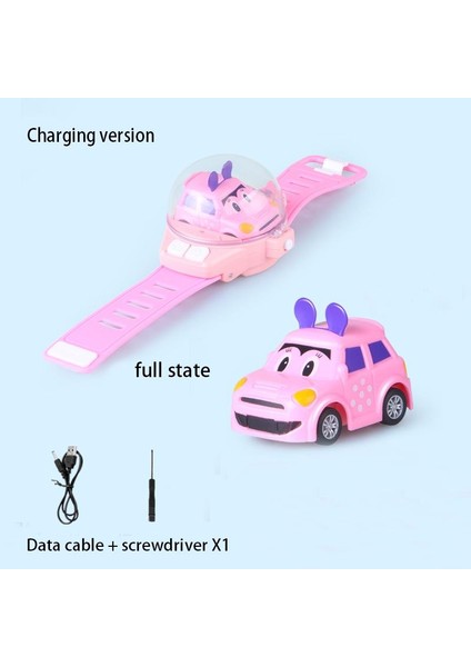 2.4g Çocuk Mini Izle Uzaktan Kumanda Araba Oyuncak Yenilik Rc Araba Oyuncak Karikatür Taşınabilir USB Şarj Izle Araba Çocuk Doğum Günü Hediyesi (Yurt Dışından)