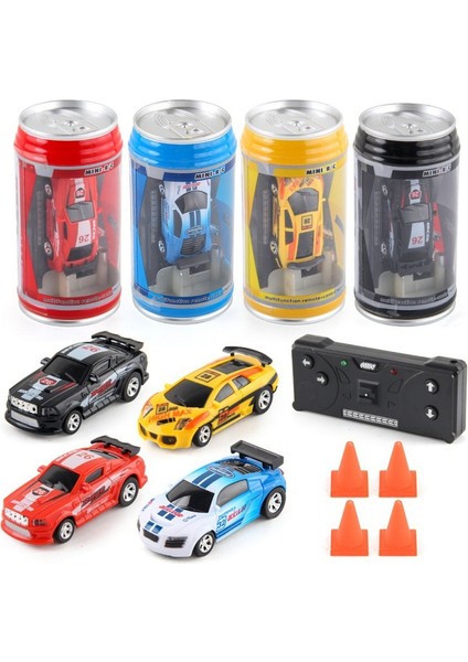 Coke Can Uzaktan Kumanda Araba Pil Kumandalı Uzaktan Kumanda Yarış Aracı LED Işıkları Mini Rc Araba Barikatlar ile Festivali Hediye (Yurt Dışından)