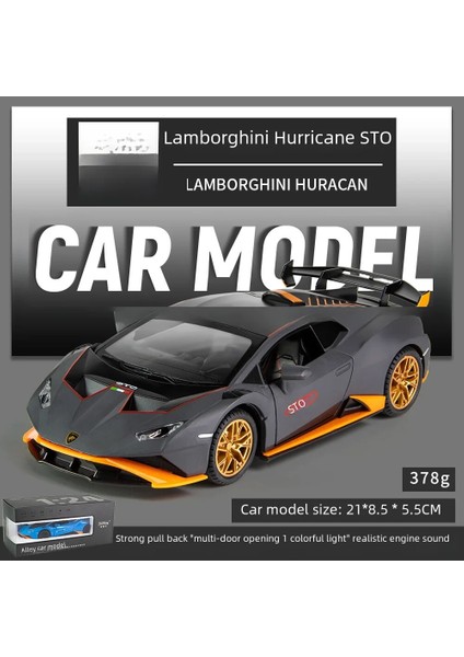 1:24 Ölçekli Lamborghini Sto Alaşım Model Araba - Koleksiyoncular Için Ultimate Supercar Çoğaltma - Has Detaylandırma Üst Düzey Işçilik (Yurt Dışından)