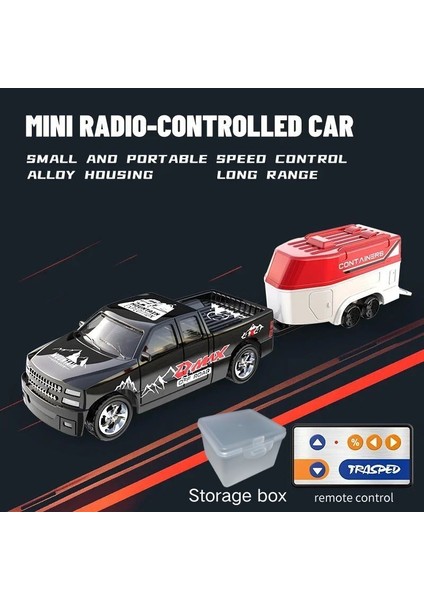 Rc 1:64 Tam Ölçekli Masaüstü Uzaktan Kumanda Araba Off-Road Kamyon Mini Tırmanma Araba Mini Rv Alaşım Model Rc Araba Çocuk Oyuncak. (Yurt Dışından)