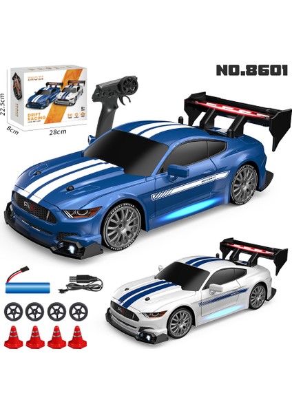 1/24 Uzaktan Kumanda Dört Tekerlekli Yüksek Hızlı Araba LED Işıkları Rc Drift Drive Yarış Aracı 30 Km/saat Çok Oyunculu Oyun Çocuk Oyuncakları (Yurt Dışından)